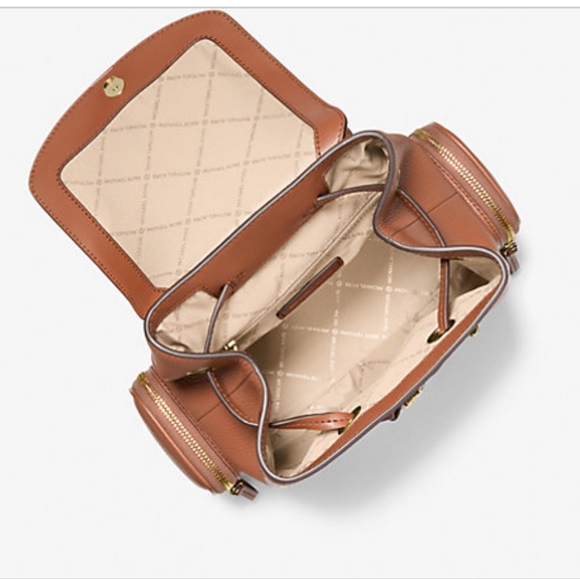 Michael Kors Jet Set Medium Pebbled Leather Backpack - Picture 3 of 4